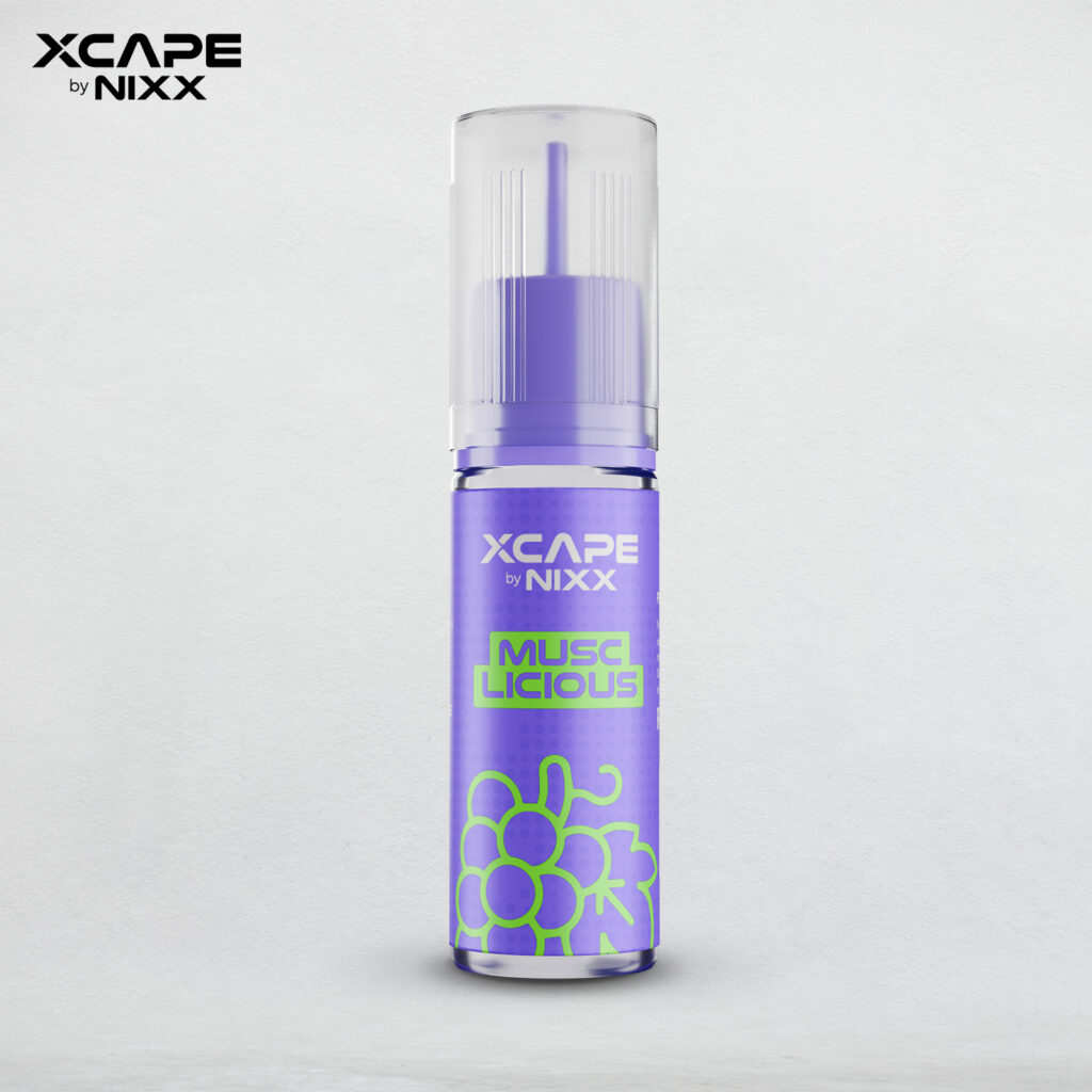 Xcape by NIXX Saltnic Liquid Vape - Musclicious 15ML